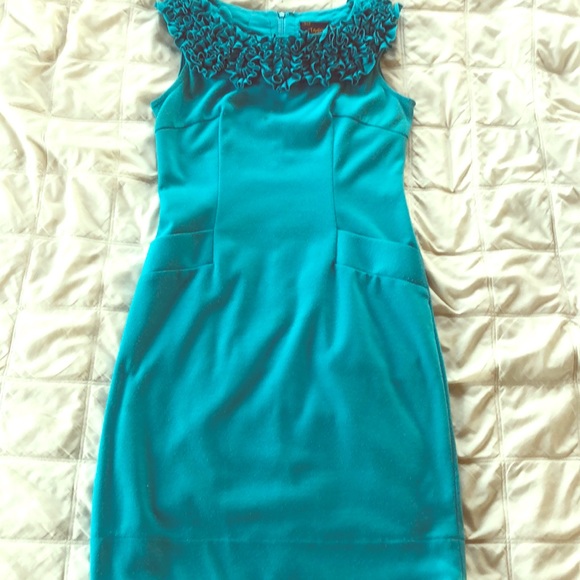 Just...Taylor Dresses & Skirts - 💞Robin’s Egg Blue Sleeveless Ruffle Dress💞